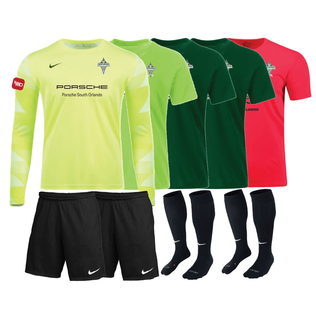 South Orlando SC - Goalkeeper Kit 24-26 - Mandatory Kit - Additional Items Can Be Added Before Checkout