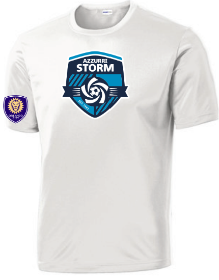 Azzurri Shield Tee - White