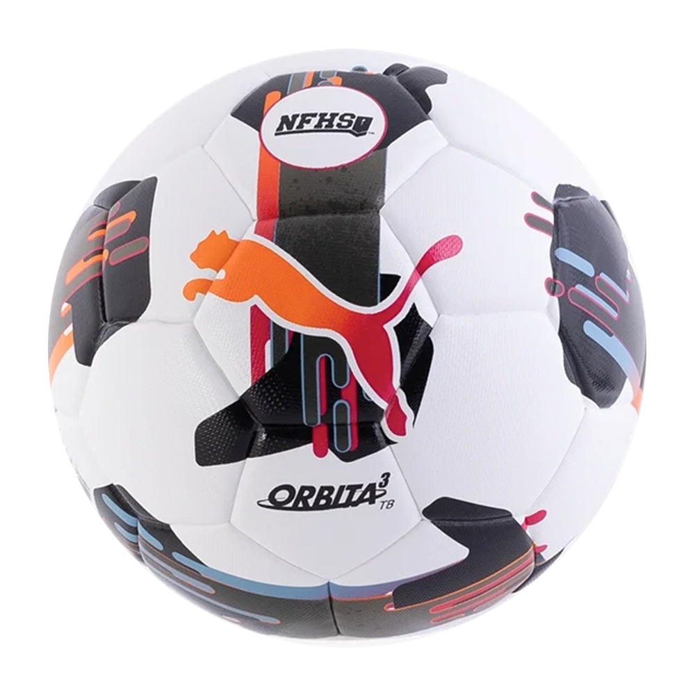 Puma - Orbita 3 TB NFHS Soccer Ball - Wite/Multicolor