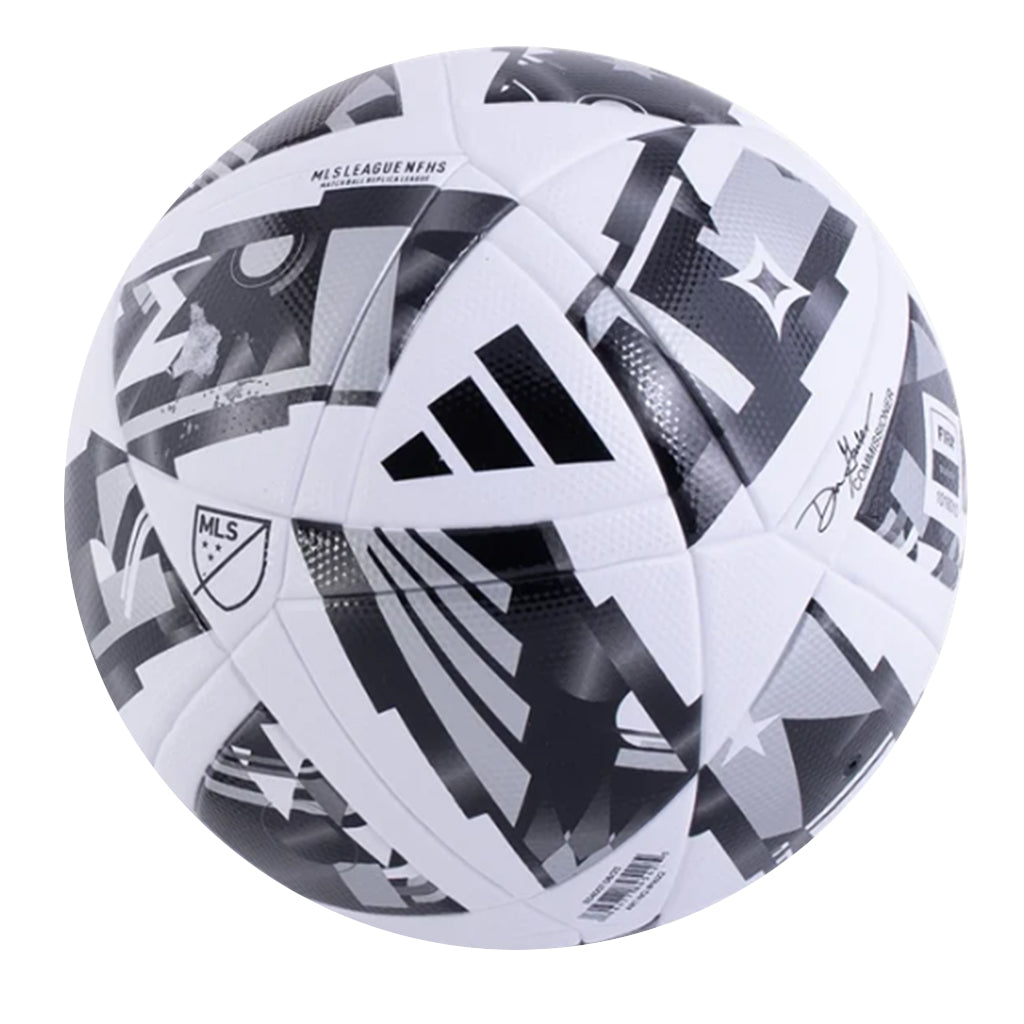 MLS LEAGUE NFHS WHITE/BLACK/SILVER MET.