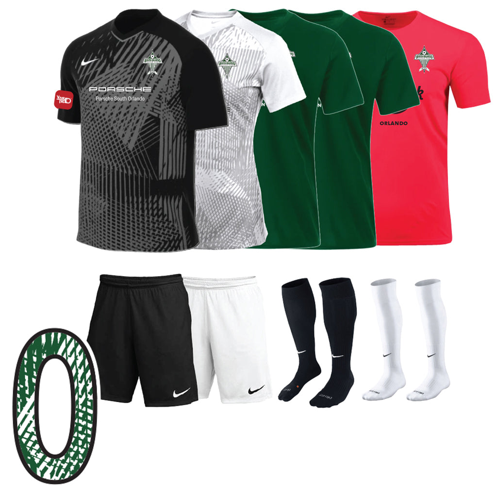 South Orlando SC - Boys Field Player Kit 24-26 - Mandatory Kit - Additional Items Can Be Added Before Checkout