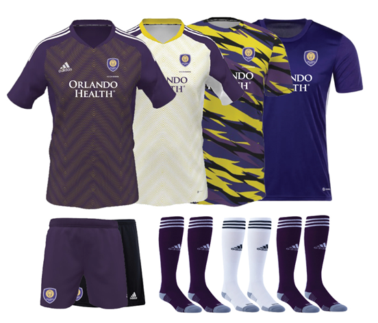 Orlando City - Seminole Kit For MLS Next, Elite, Junior Boys and Junior Girls