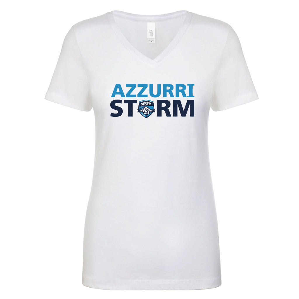 Azzurri Storm VNeck - White