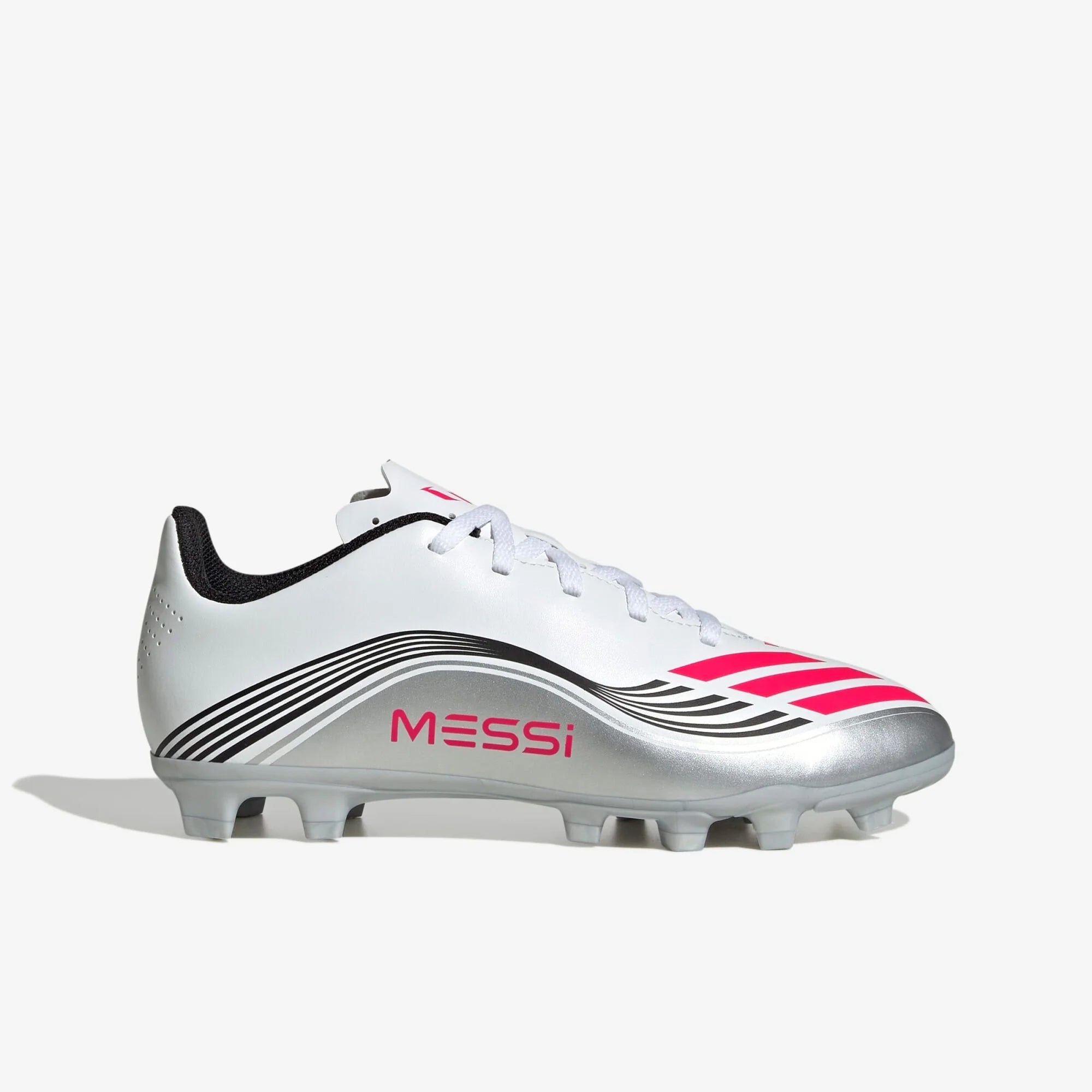 Adidas - F50 Messi Club FG/MG White/Red/Silver
