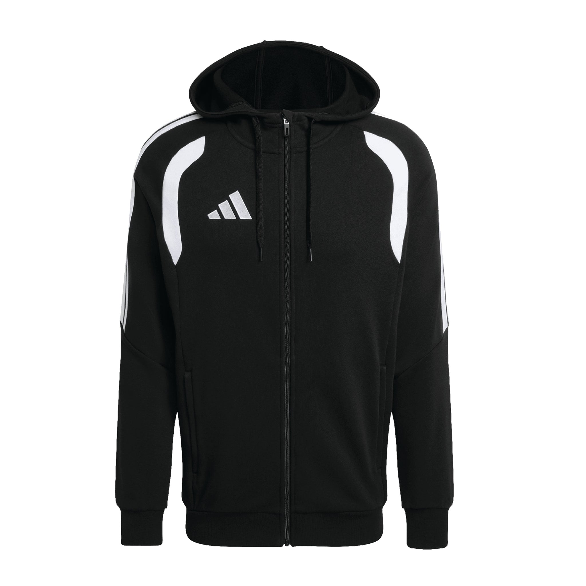 Adidas - Tiro 26 League Sweat Full Zip Hood- Black - with logo