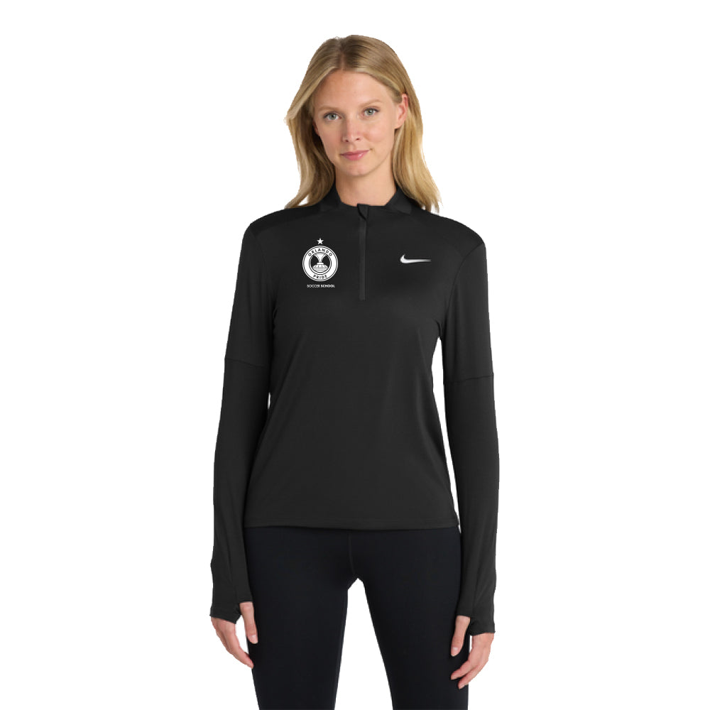 Nike - Women's Dri-FIT Element 1/2-Zip Top - Black