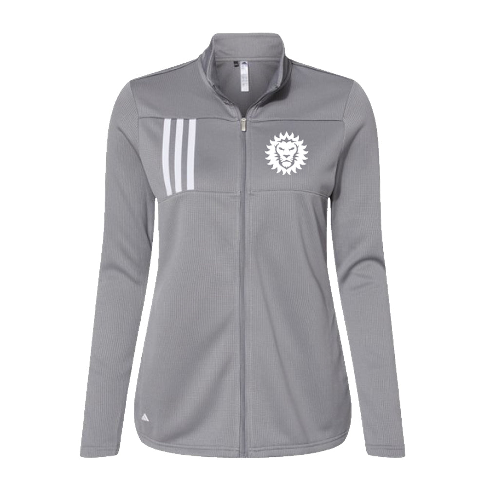 Adidas - Orlando City Womens 3 Stripes Full Zip Jacket - Grey