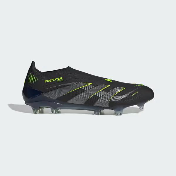 Adidas - Predator Elite Laceless FG - Black/ Lucid Lemon