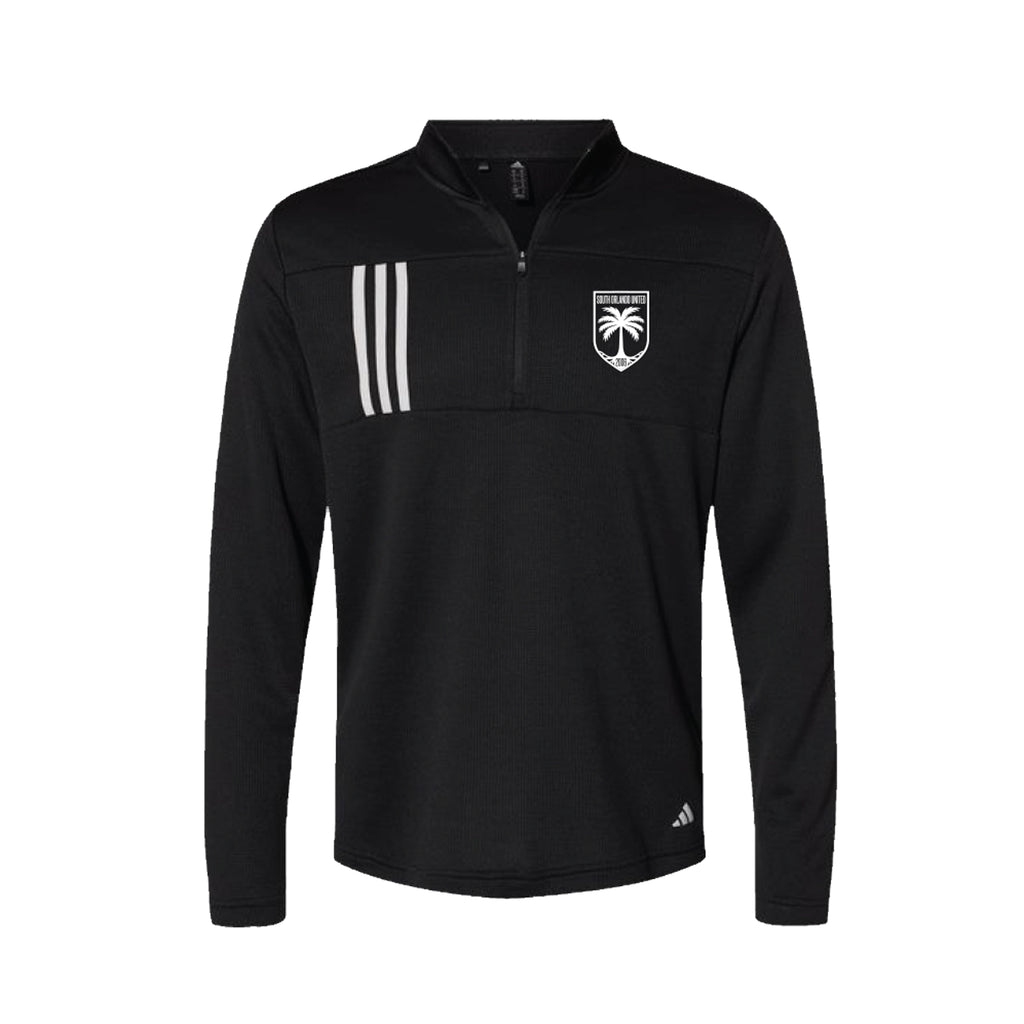 South Orlando - Adidas - Orlando City 3 Stripes 1/4 Zip - Black (Copy)