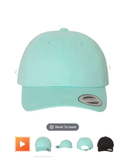 Seminole - Dad Hat - Mint - YP 6245PT - Design 2