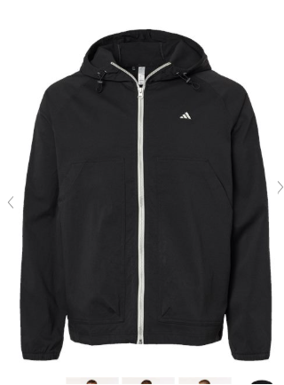 Adidas - Mens Water Repellant Full Zip Jacket - Black - A2007