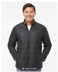 Adidas - Mens 3 Stripes Puffer Full Zip Jacket - Black - A570