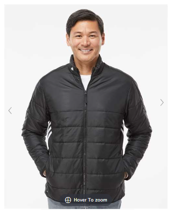 Adidas - Mens 3 Stripes Puffer Full Zip Jacket - Black - A570