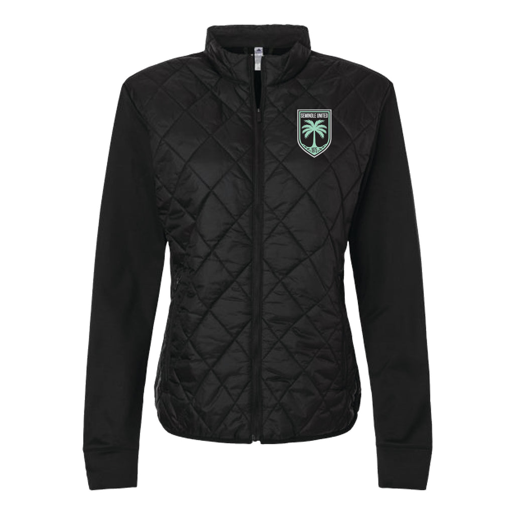 Adidas - 3 Stripes Puffer Full Zip Jacket - Black - A570
